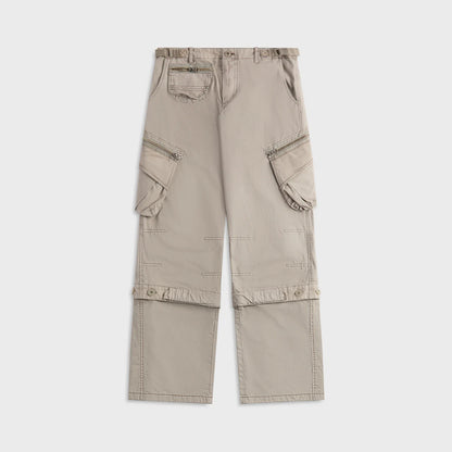 Convertible Pocket Pants (Light Gray)
